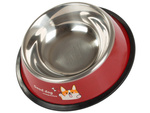 Metal non-slip dog bowl lettering 1l