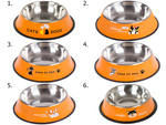 Metal non-slip dog bowl lettering 1l