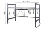 Microwave oven rack adjustable kitchen shelf