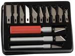 Modeling knife scalpel 13 blades case set