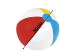 Multi-coloured inflatable children's beach ball 30 cm for the pool