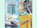 Multi-purpose window cleaning brush