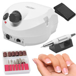 Nail milling machine manicure pedicure + cutters 65w professional for home