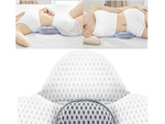 Orthopaedic back pillow lumbar support