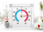 Outside window self-adhesive thermometer window