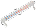 Outside window wall thermometer long