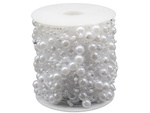 Pearl white chandelier pearls christmas tree chain beads 8mm spool 5m