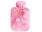 Plush rubber thermofor warmer large in cover soft fur