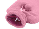 Plush rubber thermofor warmer large in cover soft fur