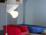 Portable battery-powered light bulb self-adhesive lamp