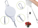 Pot hanger plant hook extendable adjustable handle