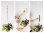 Pot hanger plant hook extendable adjustable handle