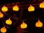 Pumpkin lights 10 led hanging halloween 200cm luminous decoration pumpkin decoration