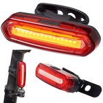 Red bicycle lamp rear 4 functions led cob