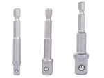 Reductions adapters screwdriver sockets 1/4 3/8 1/2