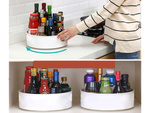 Rotating kitchen organiser spice bowl