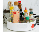 Rotating kitchen organiser spice bowl