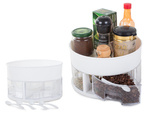 Rotating organiser for kitchen drawer container