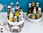 Rotating organiser for kitchen drawer container