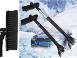 Scraper brush telescopic brush folding for car windows snow ice