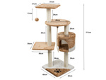 Scratching post for a cat tree house lair 111cm