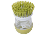 Scrub brush kitchen dishwasher liquid dispenser scrub stand