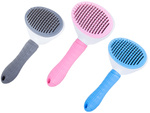 Self-cleaning hair brush for dogs cats