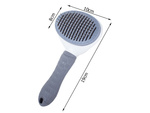 Self-cleaning hair brush for dogs cats