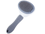 Self-cleaning hair brush for dogs cats