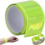 Self-locking reflective running armband reflector wristband