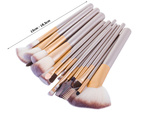 Set of 24 professional make-up brushes case