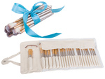 Set of 24 professional make-up brushes case