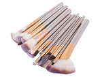 Set of 24 professional make-up brushes case