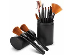 Set of professional make-up brushes 12 pieces