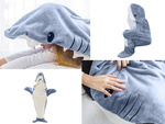 Shark blanket pyjamas sleepwear costume warm winter hoodie thick xl