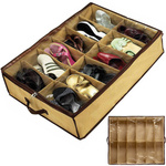 Shoe organizer box 12 pairs shoes cover