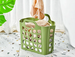 Shopping basket plastic folding laundry basket large