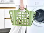 Shopping basket plastic folding laundry basket large