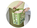 Shopping basket plastic folding laundry basket large