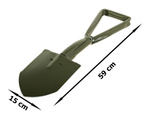 Shovel folding pickaxe shovel large case