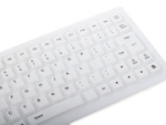 Silicone rubber keyboard white usb noiseless