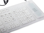 Silicone rubber keyboard white usb numeric