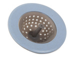 Silicone strainer for kitchen sink drain