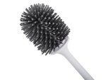 Silicone toilet brush for the bathroom leak-proof full base