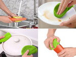 Silicone washer sponge scouring brush vegetable scouring brush