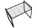 Single tier metal shelf for kitchen worktop kitchen organiser loft stand