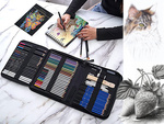 Sketching drawing colouring set professional artistic 74el