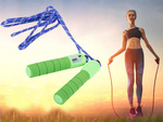 Skipping rope with counter crossfit adjustable string fitness exercise movement