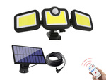 Solar lamp with twilight movement sensor 171 led separate panel garden