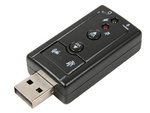 Soundcard usb 7.1 microphone headphone jack